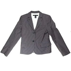 Marc Jacobs Size 8 Blazer Jacket Navy w Pinstripes